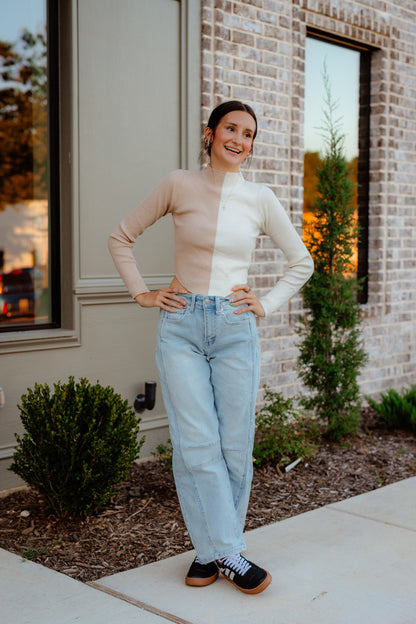 Jessie Taupe/Cream Crop