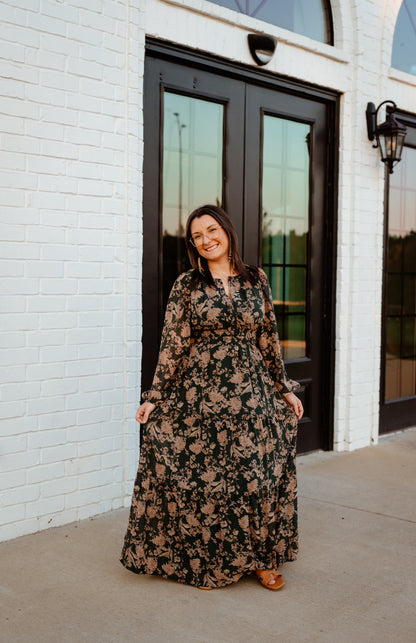 Camilla Woven Print Maxi Dress