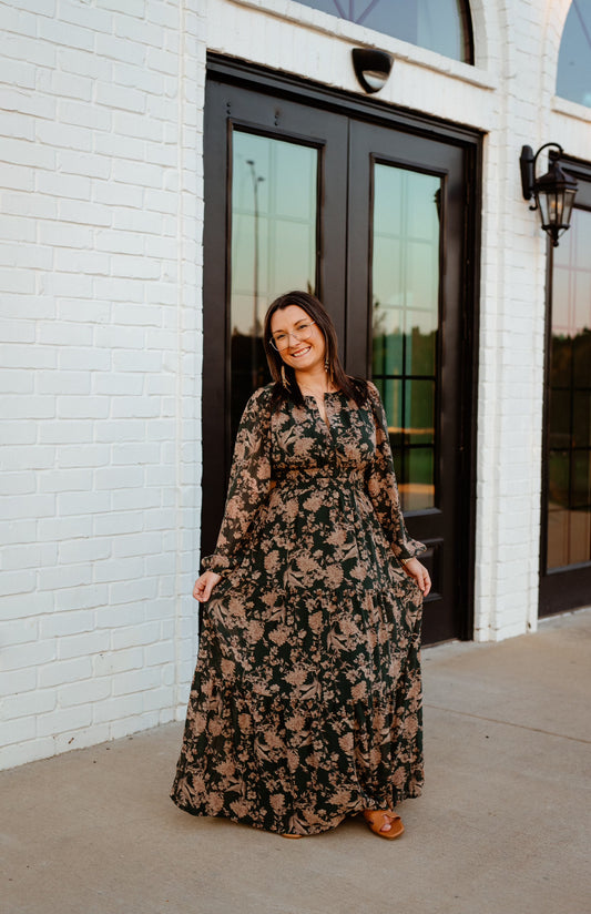 Camilla Woven Print Maxi Dress