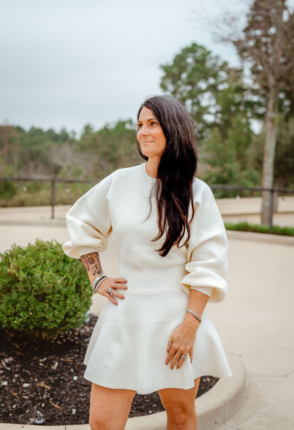 Balloon Sweater Dress Oatmeal