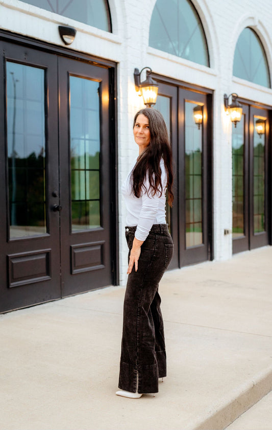 Vintage Black Corduroy Pant