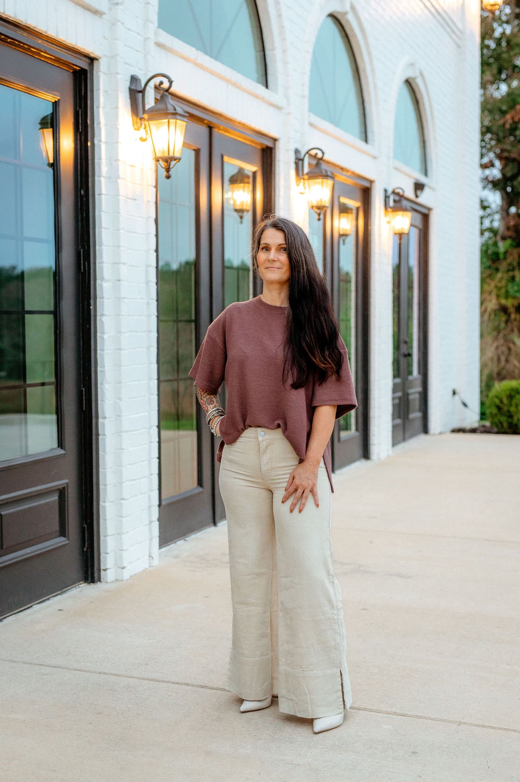 Vintage Oatmeal Corduroy Pant