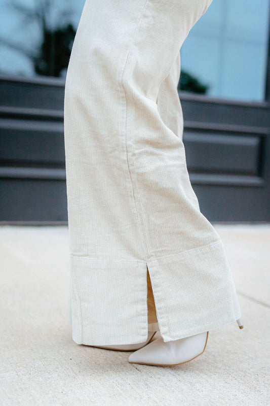 Vintage Oatmeal Corduroy Pant