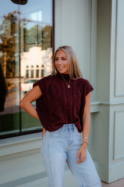 Julia Knitted Top - Brown