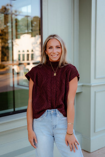 Julia Knitted Top - Brown