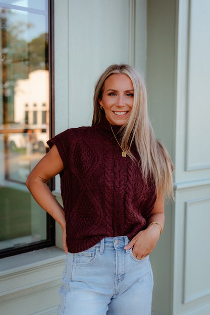 Julia Knitted Top - Brown